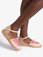 Penelope Chilvers Pink Low Mary Jane Dali Espadrille Shoes - Image 1 of 5