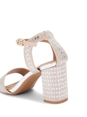 KG Kurt Geiger Gold Fleur Bling Sandals - Image 3 of 5