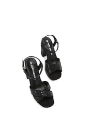 KG Kurt Geiger Fleur Platform Black Sandals - Image 3 of 5