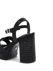 KG Kurt Geiger Fleur Platform Black Sandals - Image 4 of 5