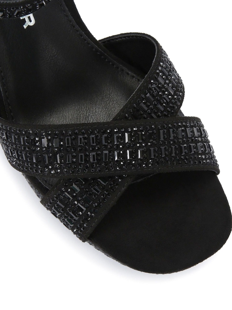 KG Kurt Geiger Fleur Platform Black Sandals - Image 5 of 5