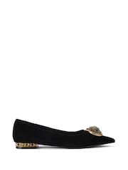 Kurt Geiger London Chelsea Point Flat Black Shoes - Image 1 of 5