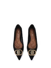 Kurt Geiger London Chelsea Point Flat Black Shoes - Image 2 of 5