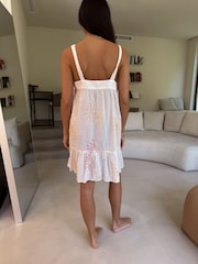 Never Fully Dressed Ecru Sun Embroidery 100% Cotton Slip - Image 2 of 4