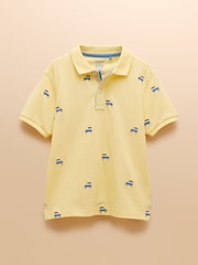 Joules Woody Yellow Polo Shirt and Shorts Set - Image 2 of 7