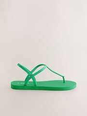 Green Beach Plaited Toe Thong Sandals - Image 5 of 7