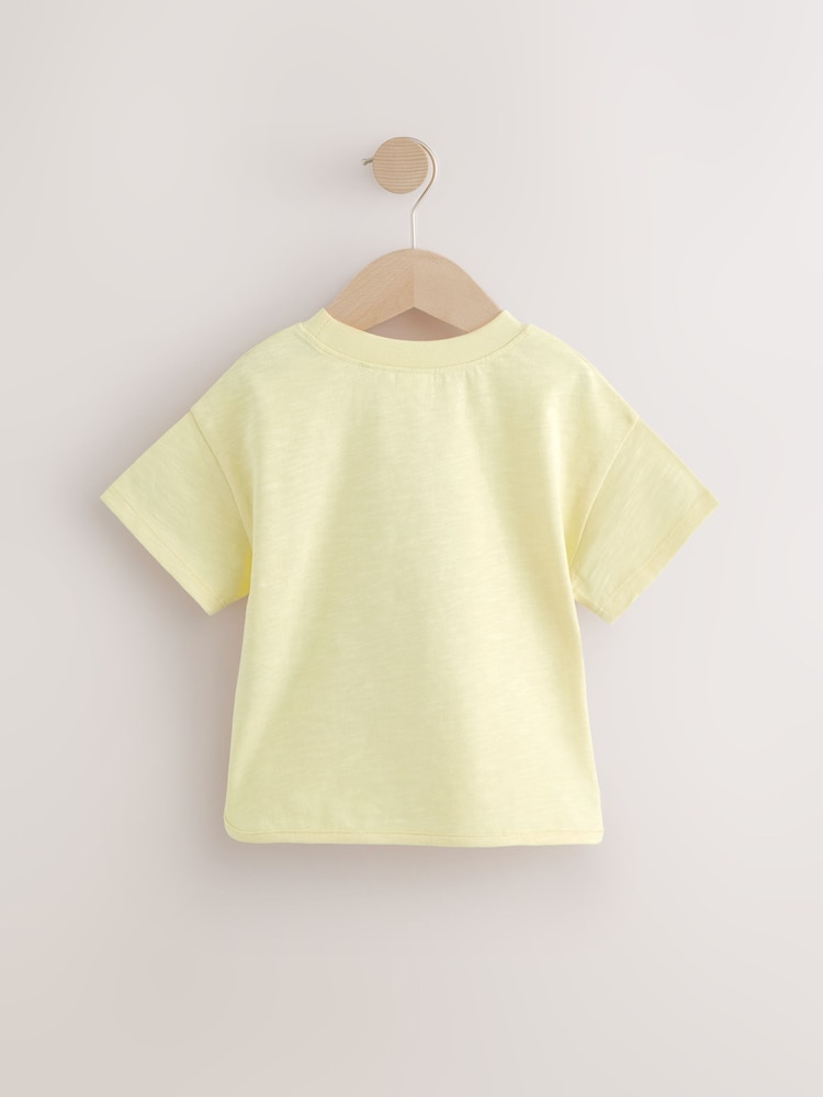 Gelbe Sonne - Kurzärmeliges T-Shirt aus 100% Baumwolle (3Monate–7Jahre) - Bild 2 von 4 Gelbe Sonne - Kurzärmeliges T-Shirt aus 100% Baumwolle (3Monate–7Jahre) - Bild 2 von 4