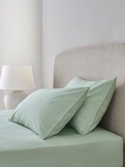 Sage Green Cool Touch 200 Thread Count Pillowcases - Image 1 of 5
