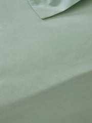 Sage Green Cool Touch 200 Thread Count Deep Fitted Bed Sheet - Image 3 of 3