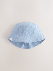 Blau/Braun - Fischerhüte für Babys aus 100 % Baumwolle, 2er-Pack (0M.–2J.) - Bild 2 von 5