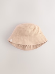 Blau/Braun - Fischerhüte für Babys aus 100 % Baumwolle, 2er-Pack (0M.–2J.) - Bild 3 von 5