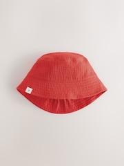 Rouge et imprimé étoile - Lot de 2 chapeaux de seau bébé (0 mois à 2 ans) - Image 2 de 6