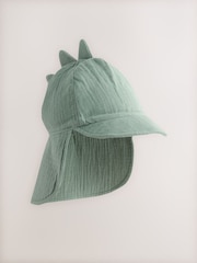 Green Dinosaur 100% Cotton Baby Legionnaire Hat (0mths-2yrs) - Image 4 of 6