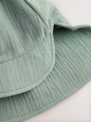 Green Dinosaur 100% Cotton Baby Legionnaire Hat (0mths-2yrs) - Image 6 of 6