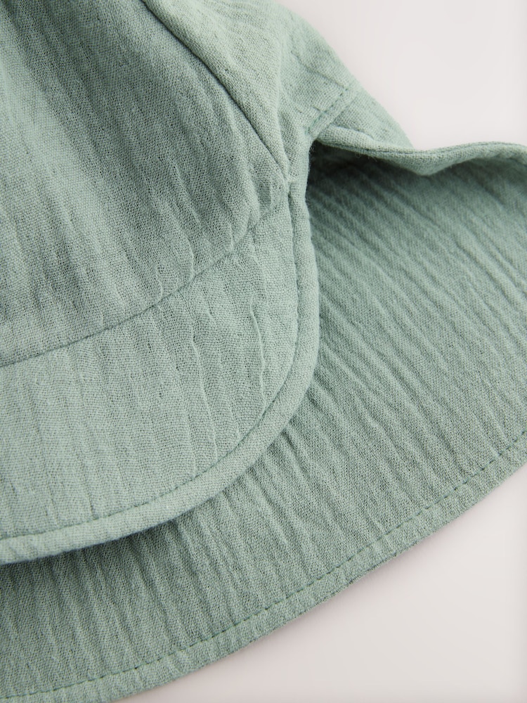 Green Dinosaur 100% Cotton Baby Legionnaire Hat (0mths-2yrs) - Image 6 of 6