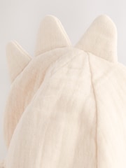 Neutral Dinosaur 100% Cotton Baby Legionnaire Hat (0mths-2yrs) - Image 4 of 5