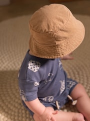Sand 100% Cotton Baby Bucket Hat (0mths-2yrs) - Image 2 of 3