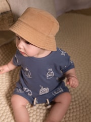 Sand 100% Cotton Baby Bucket Hat (0mths-2yrs) - Image 3 of 3