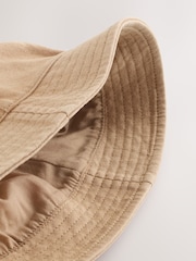 Sand 100% Cotton Baby Bucket Hat (0mths-2yrs) - Image 6 of 6