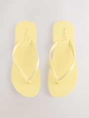 self. Yellow Self. Beach Flip Flops - Image 1 of 5