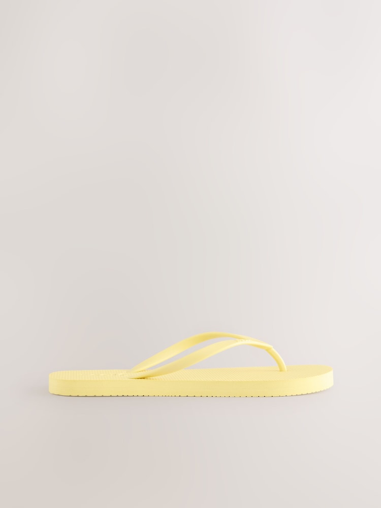 self. Yellow Self. Beach Flip Flops - Image 2 of 5