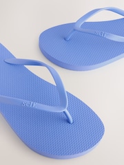 self. Blue Self. Beach Flip Flops - Image 3 of 5