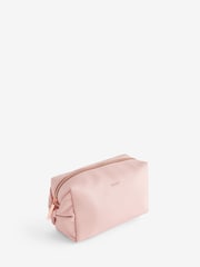 Pink Faux Leather Bow Detail Makeup Bag - Image 4 of 5