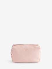 Pink Faux Leather Bow Detail Makeup Bag - Image 5 of 5