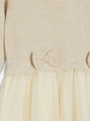 River Island Cream Girls Mesh Tutu 100% Cotton Dress - Image 3 of 4