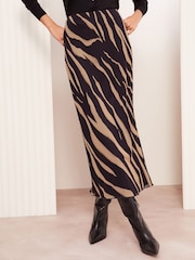 Friends Like These Monochrome Printed Mesh Maxi Skirt - Image 1 of 4
