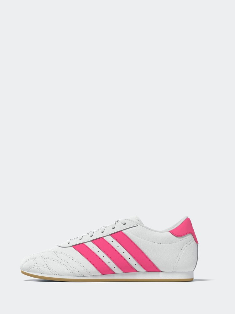 adidas Originals White/Pink Taekwondo Trainers - Image 2 of 8