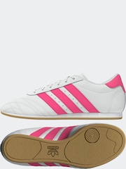 adidas Originals White/Pink Taekwondo Trainers - Image 3 of 8