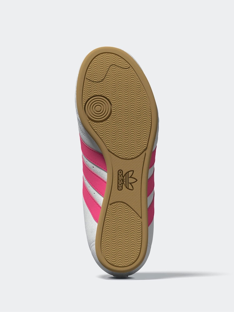 adidas Originals White/Pink Taekwondo Trainers - Image 8 of 8