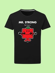 Star Editions Mr. Strong Black 100% Cotton T-Shirt - Image 5 of 5