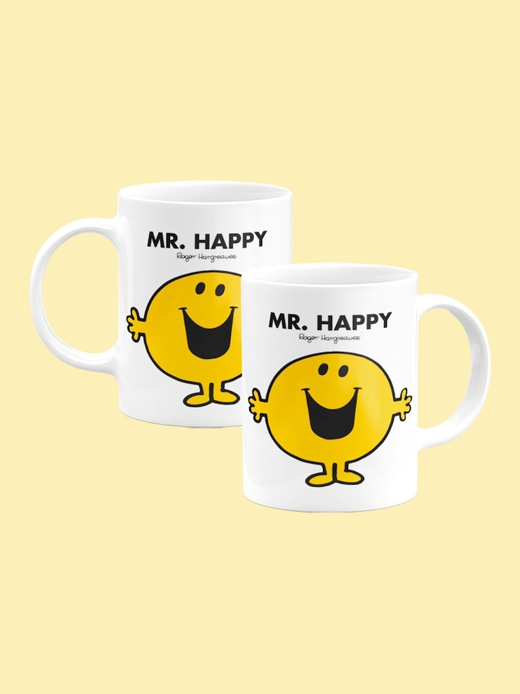 Star Editions Mr. Happy White Mug - Image 2 of 5 Star Editions Mr. Happy White Mug - Image 2 of 5