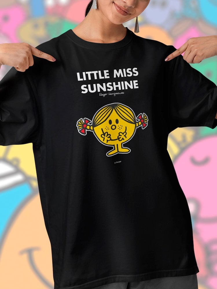 Star Editions Little Miss Sunshine Black 100% Cotton T-Shirt - Image 2 of 4
