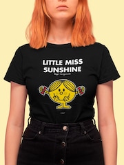 Star Editions Little Miss Sunshine Black 100% Cotton T-Shirt - Image 2 of 3