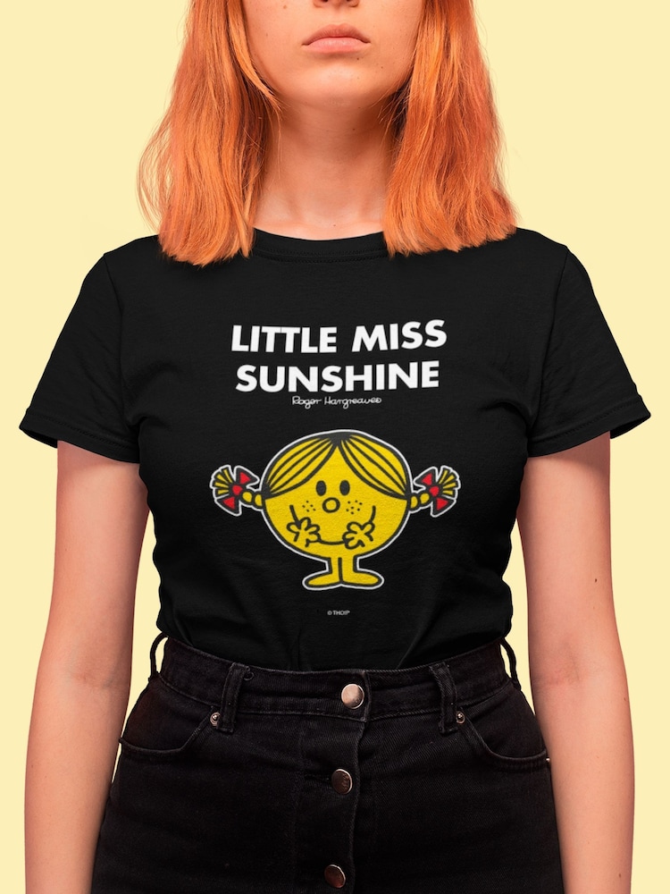 Star Editions Little Miss Sunshine Black 100% Cotton T-Shirt - Image 2 of 3