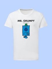 Star Editions Mr. Grumpy White 100% Cotton T-Shirt - Image 3 of 3