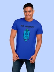 Star Editions Blue Mr. Grumpy 100% Cotton T-Shirt - Image 1 of 3