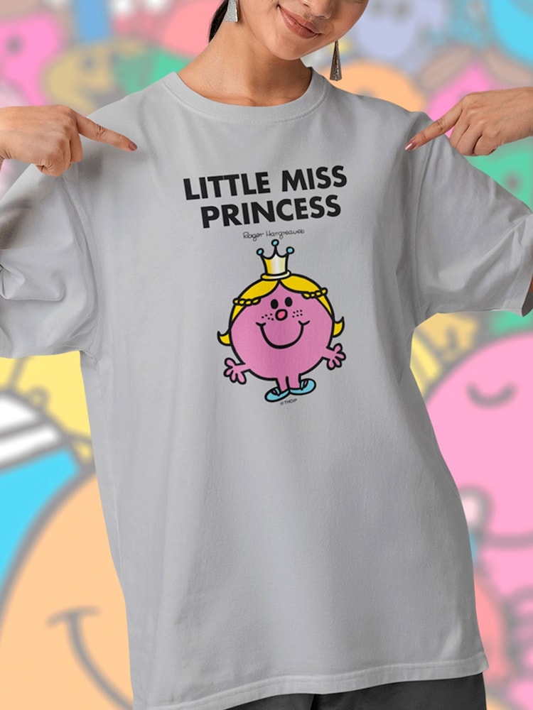 Star Editions Grey Little Miss Princess 100% Cotton T-Shirt - Image 2 of 3