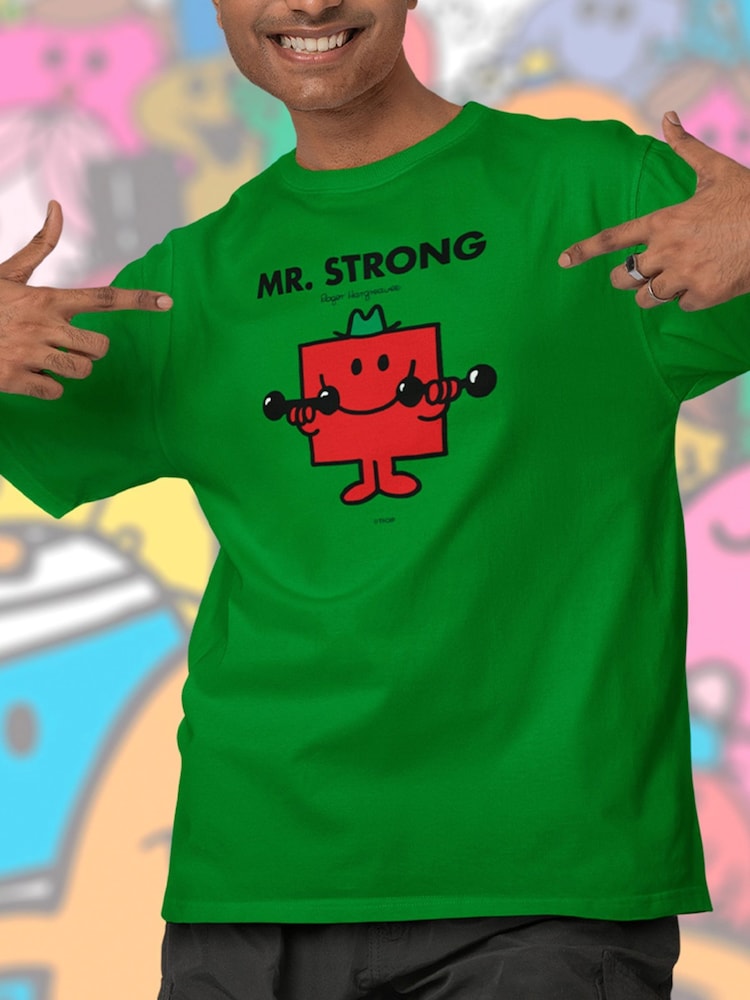 Star Editions Green Mr. Strong 100% Cotton T-Shirt - Image 1 of 4