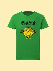 Star Editions Mr. Men Little Miss Sunshine Green 100% Cotton T-Shirt - Image 2 of 2