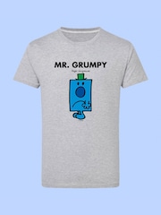 Star Editions Mr. Men Little Miss Mr. Grumpy Grey 100% Cotton T-Shirt - Image 4 of 4