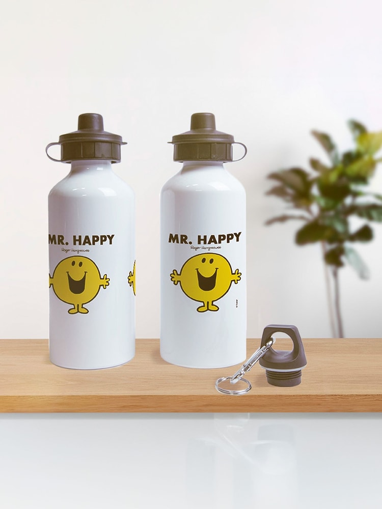 Star Editions Mr. Happy White Water Bottle - Image 2 of 4
