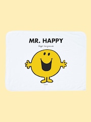 Star Editions Mr. Happy White Blanket - Image 1 of 4
