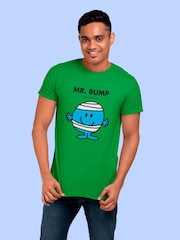 Star Editions Mr. Men Little Miss Mr. Bump Green 100% Cotton T-Shirt - Image 2 of 4