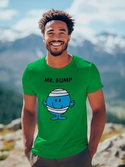 Star Editions Mr. Men Little Miss Mr. Bump Green 100% Cotton T-Shirt - Image 3 of 4