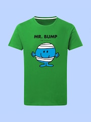 Star Editions Mr. Men Little Miss Mr. Bump Green 100% Cotton T-Shirt - Image 4 of 4