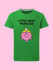 Star Editions Mr. Men Little Miss Princess Green 100% Cotton T-Shirt - Image 4 of 4